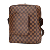 ルイ ヴィトン ダミエ オラフMM ショルダーバッグ N41441 ブラウン PVC レザー レディース LOUIS VUITTON 【中古】